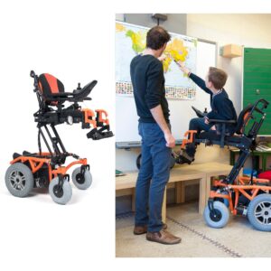 Kinder Elektro-Rollstuhl Springer mit Hubsitzfunktion, Sitzbreite 26-38cm, elektrisches Sitzliftsystem (30 cm) und elektrisch verstellbare Sitzneigung (#1235766)