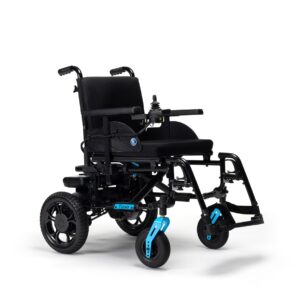 VERSO Hybrid-Elektrorollstuhl 2in1, Elektro- und manueller Faltrollstuhl, zerlegbar, Leichtgewicht E-Rollstuhl, 6 km/h, adapitve Sitzform (#1236100)