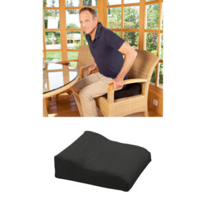 RUSSKA  Aufstehkissen extra groß, bequem Sitzen + leicht Aufstehen, 50 x 50cm, Höhe 15/10 cm, bis 200kg