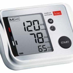 Boso medicus exclusive Oberarmmessgerät, zuschaltbare Sprachausgabe, Manschette 22-42cm, Tri-Check-Funktion