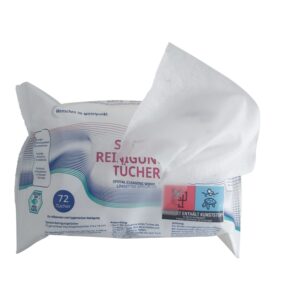 Löwenstein Spezial-Reinigungstücher neutral (ohne Duftstoffe), neu im Flow Pack á 72 Stück, 14x19cm, Nachfolgeprodukt der CPAP-Reinigungstücher-Dose(#1117823)