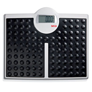 Seca 813 Robusta Flachwaage, breite Wiegeplattform, großes Display, bis 200kg Tragkraft, Teilung 100g