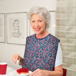 Russka Ess-Schürze für fleckenlosen Genuss, Blumen