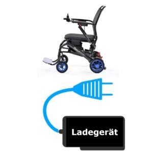 Ladegerät EU Q50 R Carbon, Original (Ersatz)- Ladegerät für SunriseMedical Elektrorollstuhl Q50R-CArbon