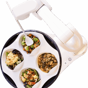 OBI Esshilfe Roboter, übernehmen Sie die Kontrolle beim essen, mobiler Essroboter-Arm komplett mit Schalen, inkl. Akku, für zu Hause oder im Restaurant, HMV: 02.40.08.0001