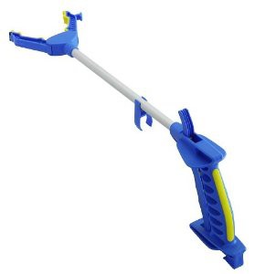 Falke Greifzange, HMV, blau, die leichte Greifhilfe mit Softgriff, inkl. Magnet und Clip