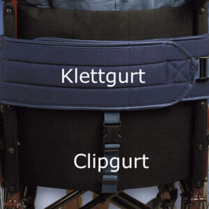 Biocare Sitzhose Klett, flüssigkeitsabweisend, für Hüfte und Becken, Patientensicherungssystem, für Personen im Rollstuhl mit instabilem Unterkörper (#12687)