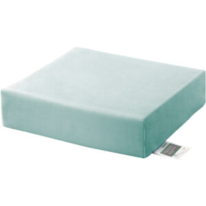 Lück Rhombo-therm soft Kissen besonders komfortables Sitzen, 43x43cm, 10cm hoch,  Mikroplüsch-Bezug in türkis,  bis 100kg